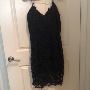 Navy lace dress